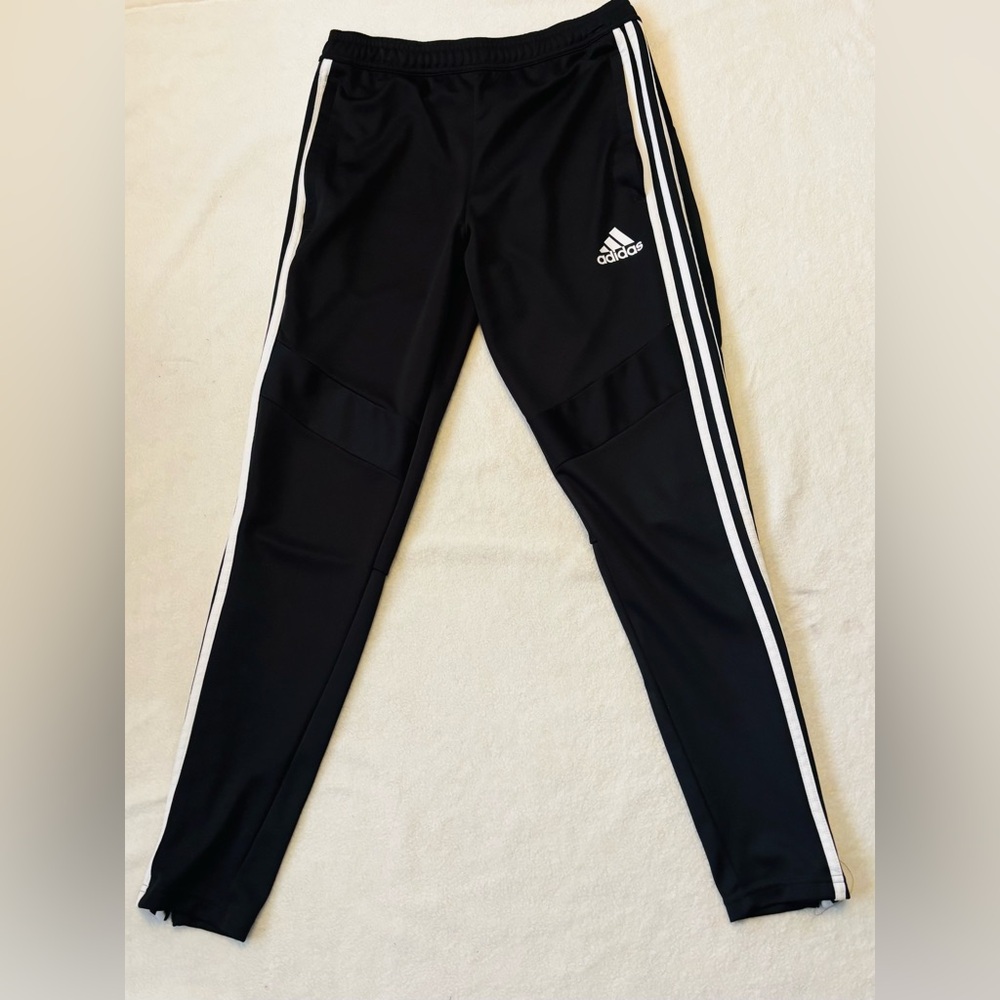 Adidas Woman’s Black Climate Cool Trainers with White Stripes NWOT Size Small